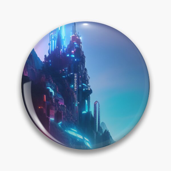 Item preview, Nature.exe #0964 Cyber City Mountain designed and sold by GrumpyMrGrouper.