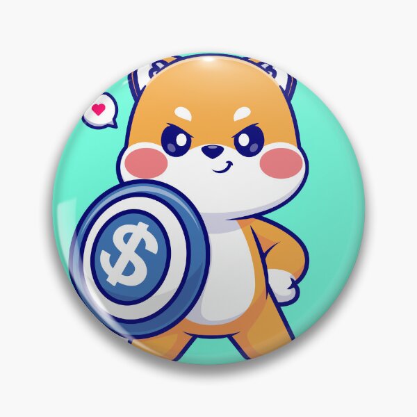 Item preview, Cute Shiba Inu Dog Holding Shield & Money Cartoon Vector Icon Illustration designed and sold by hjian8219.