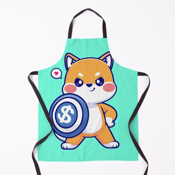 Item preview, Cute Shiba Inu Dog Holding Shield & Money Cartoon Vector Icon Illustration designed and sold by hjian8219.