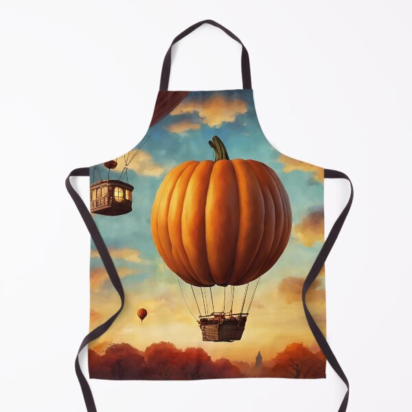 Item preview, Pumpkin Hot Air Balloons in the Twilight Sky designed and sold by DreamyEscapism.