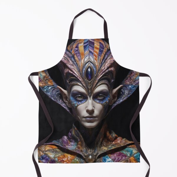 Item preview, Marbled Alien Portrait designed and sold by AnunnakiArt.
