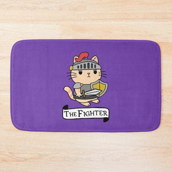 Item preview, The Fighter | DnD Cat Fighter Class | Tabletop RPG Kitty Warrior designed and sold by Cute N' Nerdy Shop.