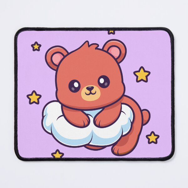 Item preview,  Cute Bear Lying on a Cloud Cartoon Vector Icon Illustration designed and sold by hjian8219.