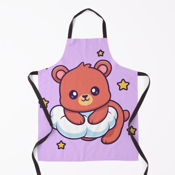 Item preview, Cute Bear Lying on a Cloud Cartoon Vector Icon Illustration designed and sold by hjian8219.