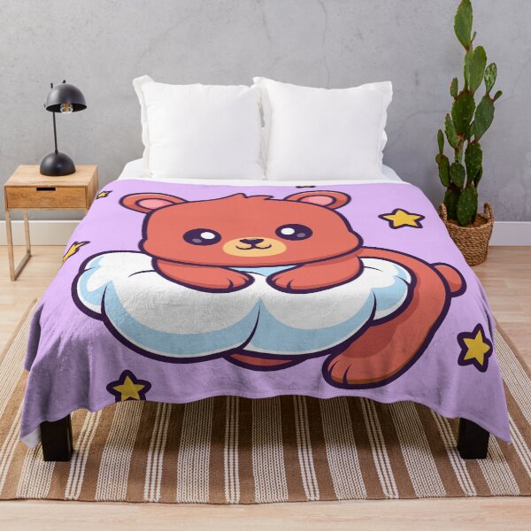 Item preview, Cute Bear Lying on a Cloud Cartoon Vector Icon Illustration designed and sold by hjian8219.
