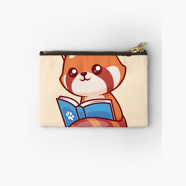 Item preview, Cute Red Panda Reading Book Cartoon Vector Icon Illustration designed and sold by hjian8219.