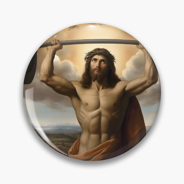 Item preview, Jesus, The Ultimate Deadlifter–The Undisputed Champion of Extreme Bubblegum Bubble Blowing designed and sold by ignasirus.