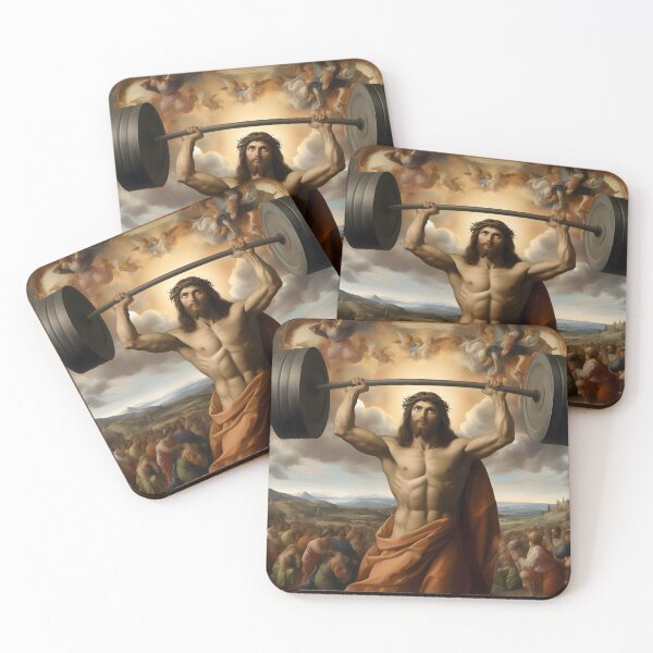 Item preview, Jesus, The Ultimate Deadlifter–The Undisputed Champion of Extreme Bubblegum Bubble Blowing designed and sold by ignasirus.