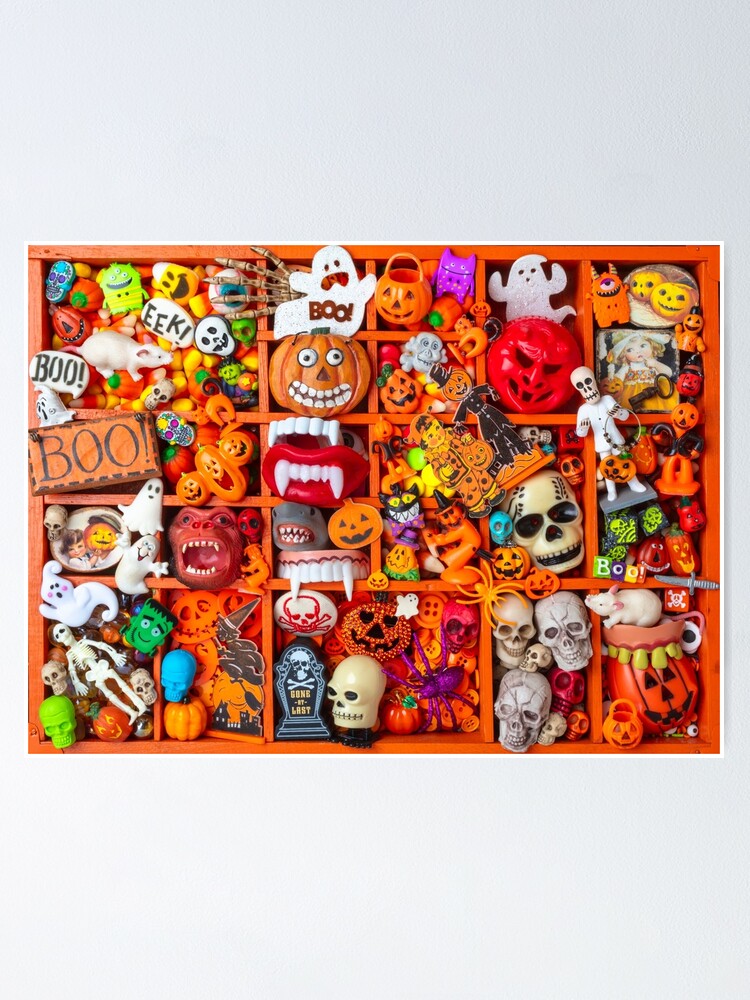 Thumbnail 2 of 3, Poster, All Halloween Fun Shadow Box Collection designed and sold by photogarry.
