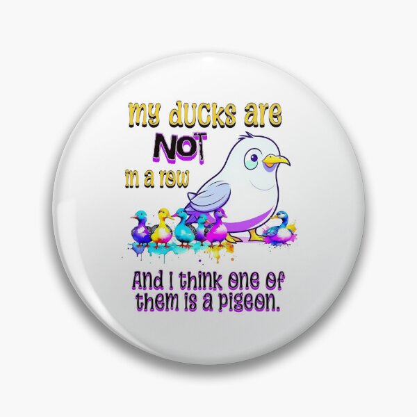 Item preview, Ducks in a row... and a pigeon designed and sold by TempoTees.