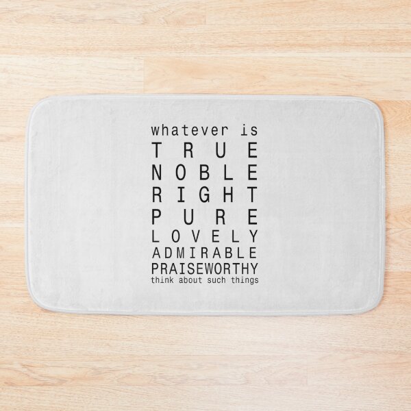 Item preview, Whatever is True bible verse | Phil 4:8 | Philippians 4:8 designed and sold by Faith at Work.