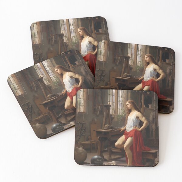 Item preview, Mary Magdalene's Fitness Journey–MUSCLE AND MERCY : Disciple Mary of Magdala, The Ultimate Bodybuilding Buff of 'Jesus, The Ultimate Deadlifter' designed and sold by ignasirus.