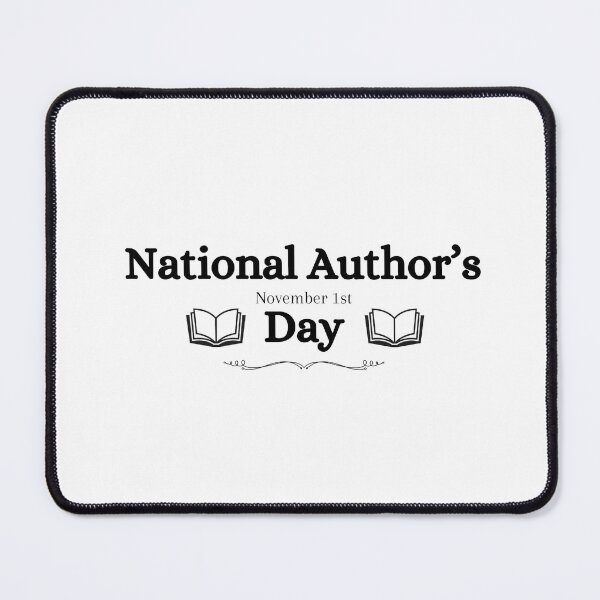 Item preview, National Author's Day November 1st books design in black and white. designed and sold by Susan-Marie220.