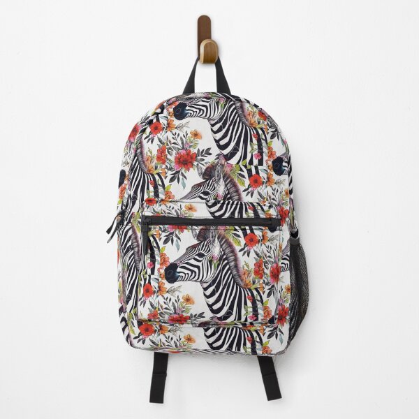 Item preview, Zebra with Multicolored Flowers designed and sold by shayliciab33.