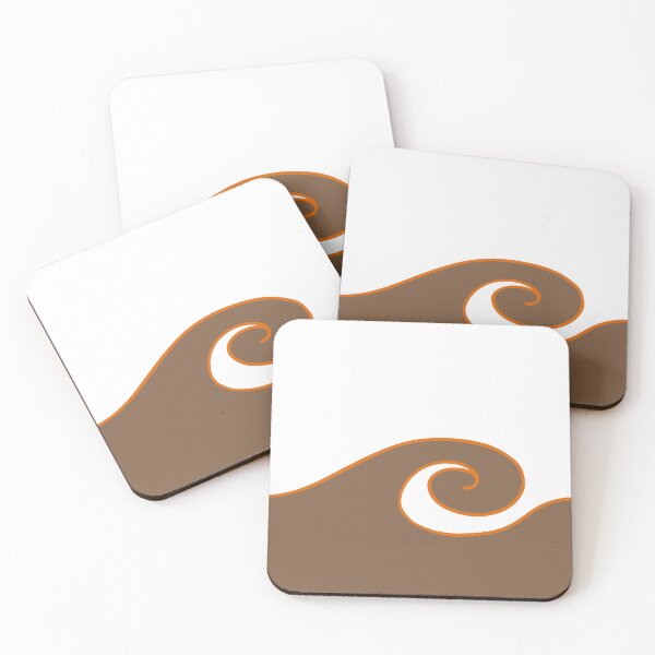 Item preview, Retro Wave Surf Design Logo Brown and White designed and sold by Darkchilliart.