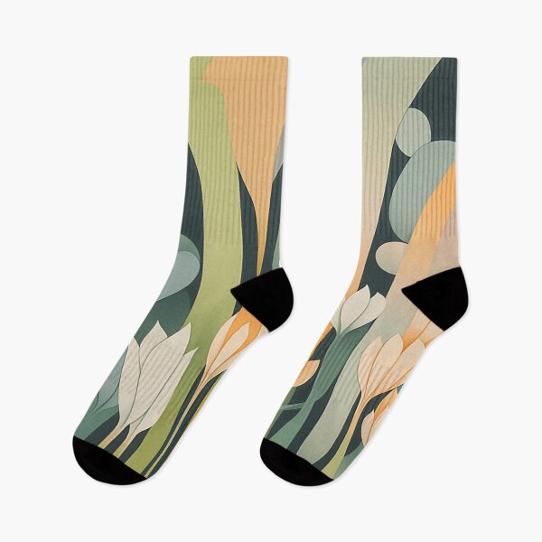 Item preview, Elegant Floral Whispers: Dynamic Lines & Soft Gradients in a Lush Color Palette designed and sold by PaintbrushPlace.