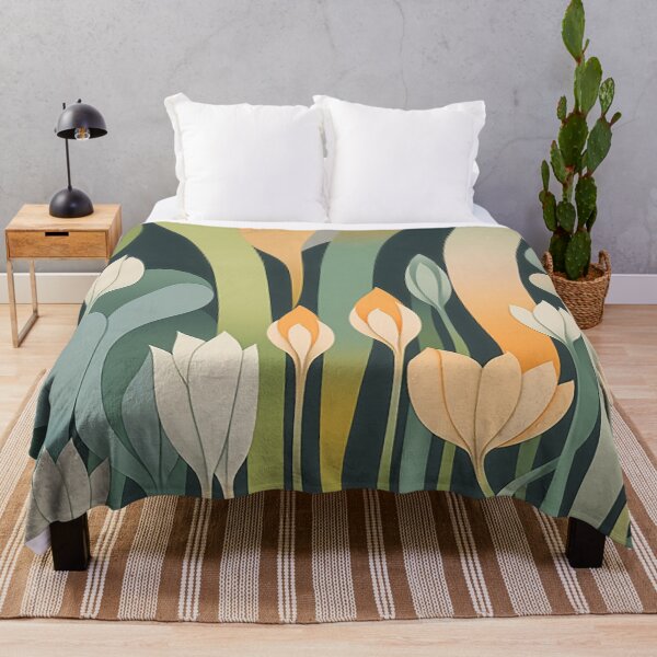 Item preview, Elegant Floral Whispers: Dynamic Lines & Soft Gradients in a Lush Color Palette designed and sold by PaintbrushPlace.