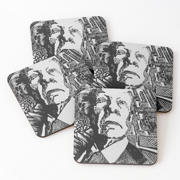 Item preview, Jorge Luis Borges, linocut designed and sold by John Paul Neufeld.