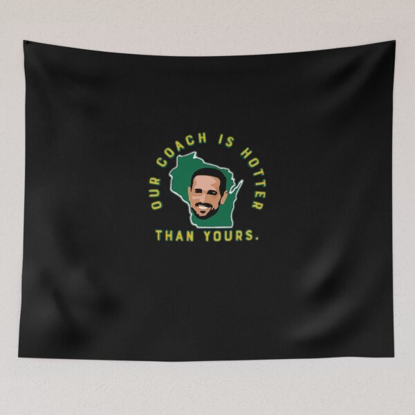 Item preview, Aaron Rodgers Our Coach Is Hotter Than Yours Matt LaFleur Essential T-Shirt designed and sold by LisbethFritzf.
