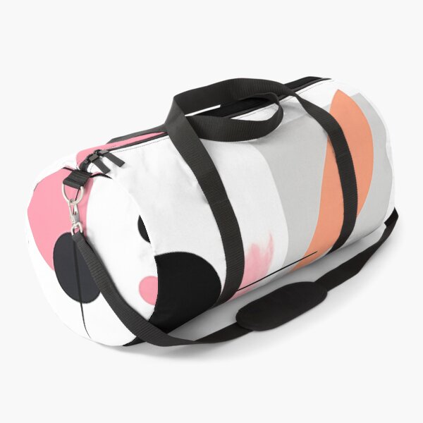 Item preview, Vibrant Abstract Geometric Fusion: Bold Black & Pink Shapes Collide designed and sold by PaintbrushPlace.