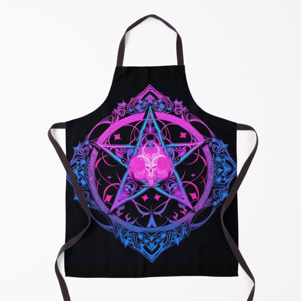 Item preview, pink and blue pentagram - witchy occult symbol with satanic implications designed and sold by Productsbane.