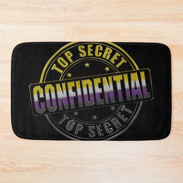 Item preview, Top Secret Confidential Non Binary Pride Colors designed and sold by TheirChoice.