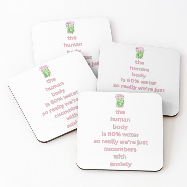 Item preview, funny Cucumbers with Anxiety saying quote designed and sold by monpetitbijou.