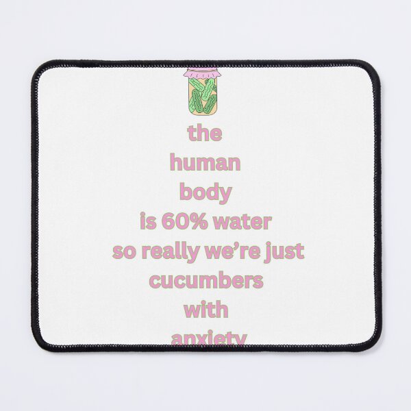 Item preview, funny Cucumbers with Anxiety saying quote designed and sold by monpetitbijou.