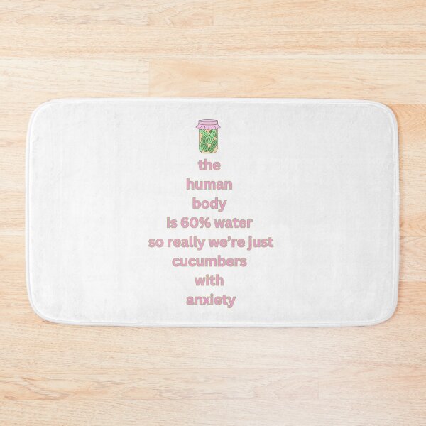 Item preview, funny Cucumbers with Anxiety saying quote designed and sold by monpetitbijou.