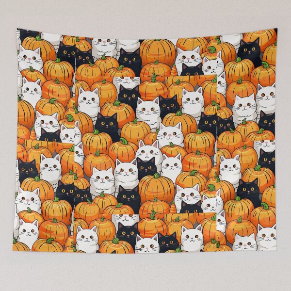 Item preview, Kittens and pumkins  designed and sold by Eleen's Shop.