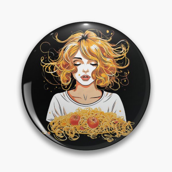 Item preview, Girl Eating Spaghetti designed and sold by D-CuteArt.