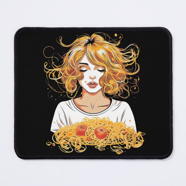 Item preview, Girl Eating Spaghetti designed and sold by D-CuteArt.