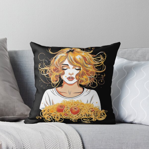 Item preview, Girl Eating Spaghetti designed and sold by D-CuteArt.