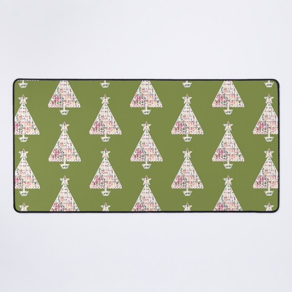 Item preview, "Elegant Christmas Tree" | Green Background designed and sold by LiseHoltArt.