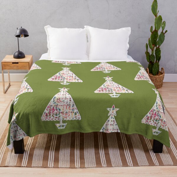 Item preview, "Elegant Christmas Tree" | Green Background designed and sold by LiseHoltArt.