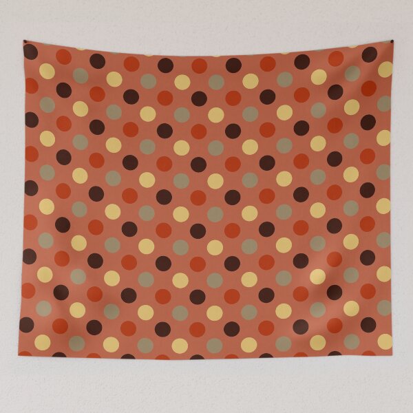 Item preview, Circle dot pattern on red background designed and sold by NAGNE.