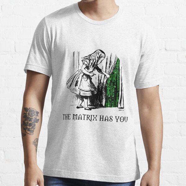 Alice in the Wonderland Matrix Rabbit Hole Essential T-Shirt