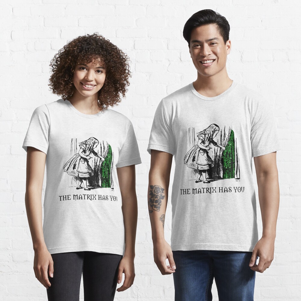 Alice in the Wonderland Matrix Rabbit Hole Essential T-Shirt