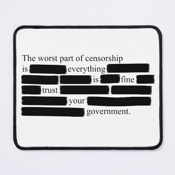 Item preview, Trust you government (censorship) designed and sold by GreenGuyTees.