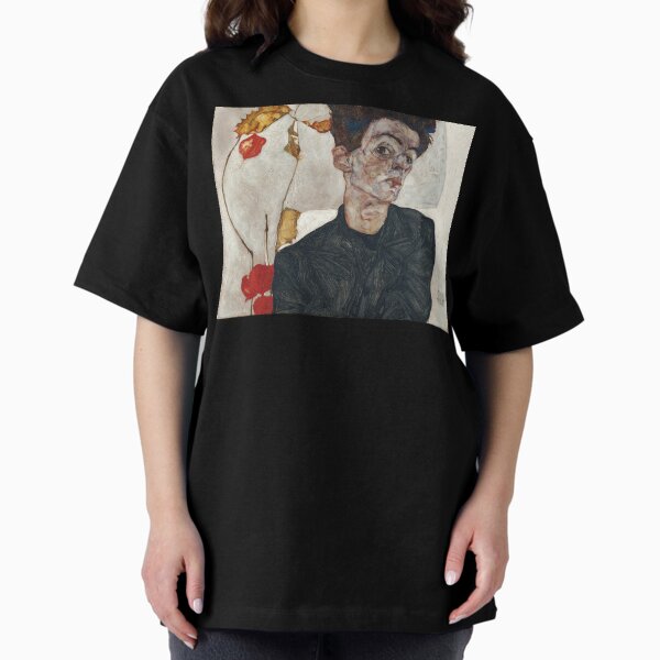 Item preview, Egon Schiele Self-Portrait with Physalis 1912 - Fine Art Print designed and sold by Under-TheTable.