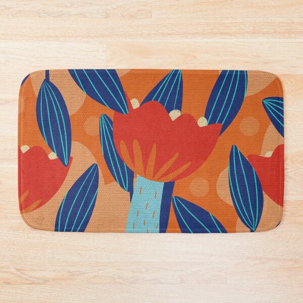 Item preview, Modern red flower pattern designed and sold by Tuky Waingan.