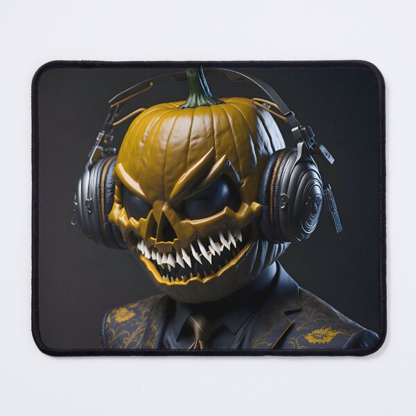 Item preview, The title artwork depicts a dapper pumpkin wearing a luxurious suit and stylish headphones. designed and sold by Best-Art-32.