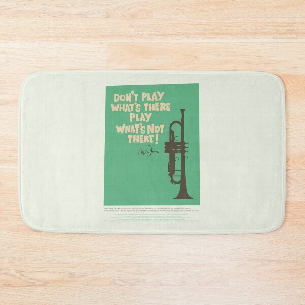 Item preview, Miles Davis - Playing What's Not There - Quote from a Jazz Legend designed and sold by Boogosh.