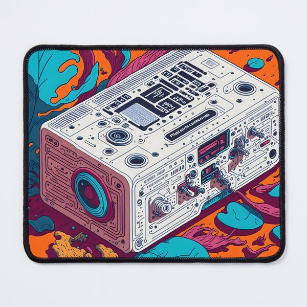 Item preview, The title artwork for the vector art illustration of a 90's radio perfectly captures the nostalgia and retro charm of that era. designed and sold by Best-Art-32.