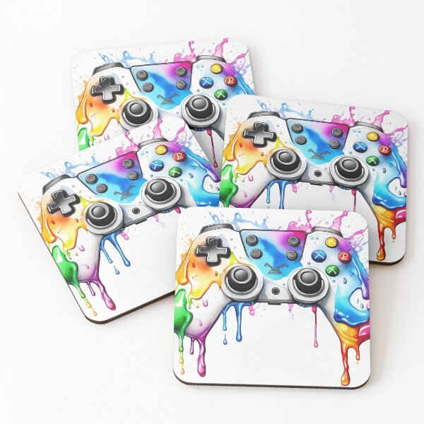 Item preview, Video Game Controller Watercolour Dripping designed and sold by druidwolfart.