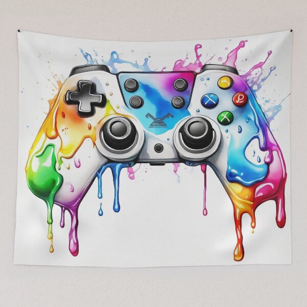 Item preview, Video Game Controller Watercolour Dripping designed and sold by druidwolfart.