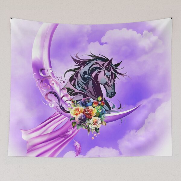 Item preview, Elegant colorful wild horse designed and sold by nicky2342.