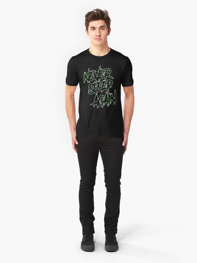 Alternate view of ODD TV - Never Sleep Again Slim Fit T-Shirt