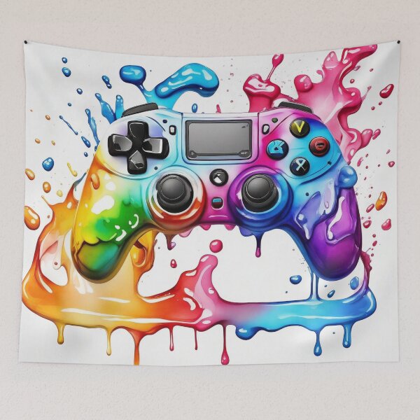 Item preview, Video Game Controller Watercolour Dripping designed and sold by druidwolfart.