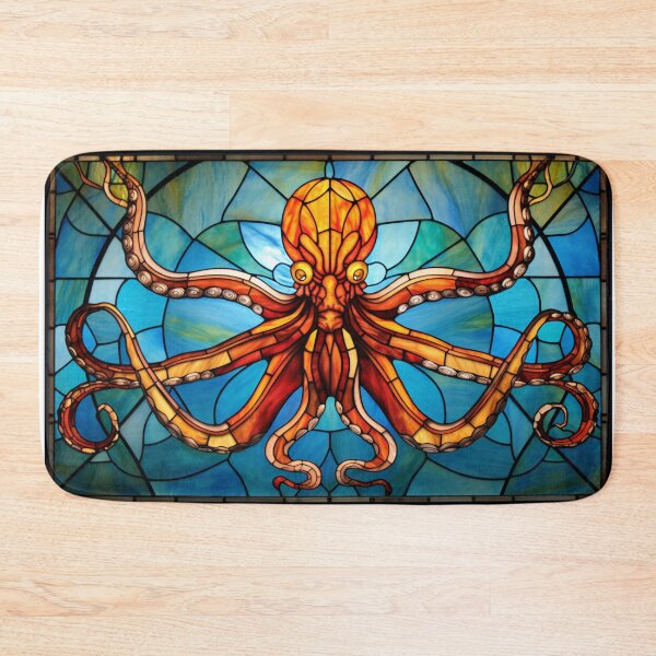 Item preview, Stained Glass Octopus designed and sold by ChaosBuffet.